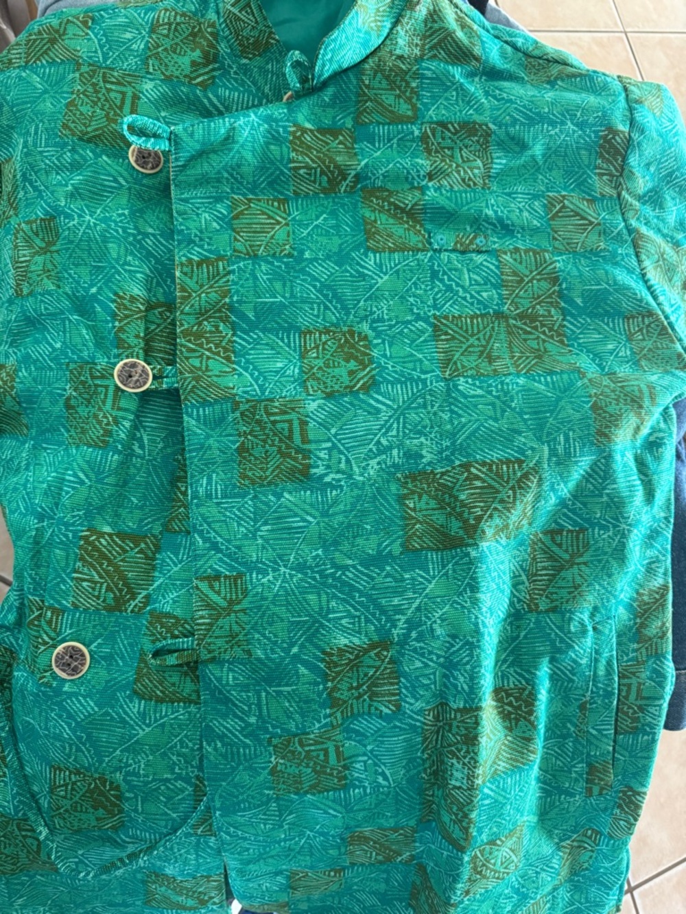 Disney Polynesian Resort Teal Patterned unisex Jacket